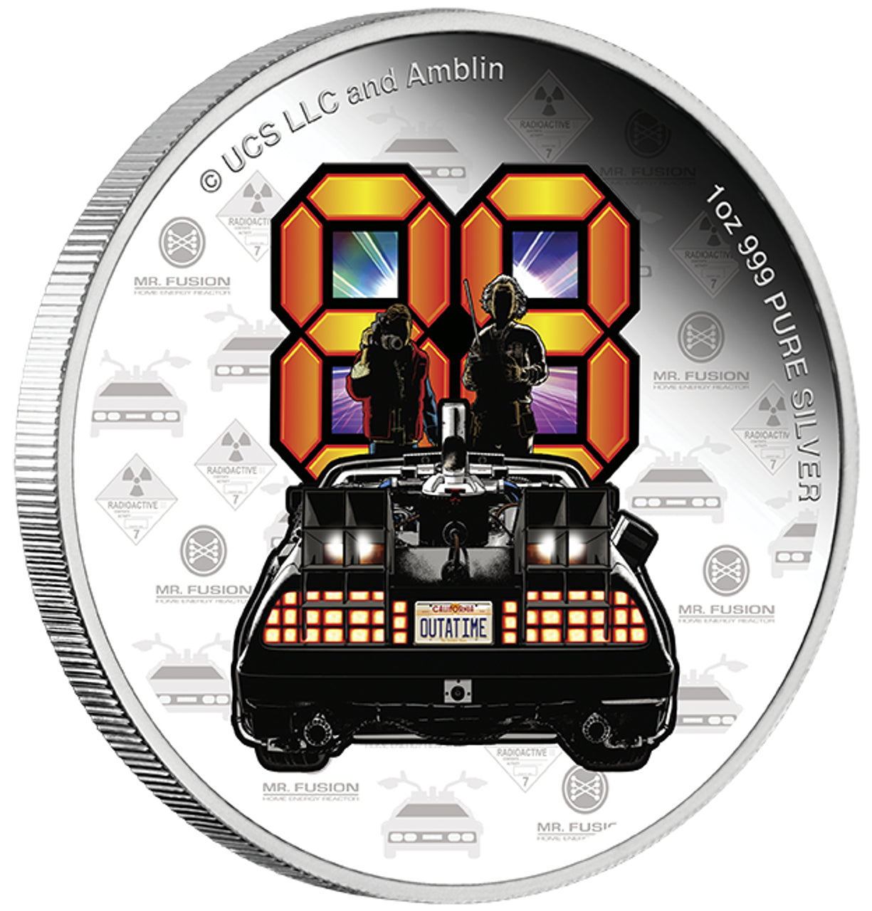 Back to the Future 40th Anniversary 2025 Limited Edition 1oz Silver Proof Coin - MEGA POP COMICS