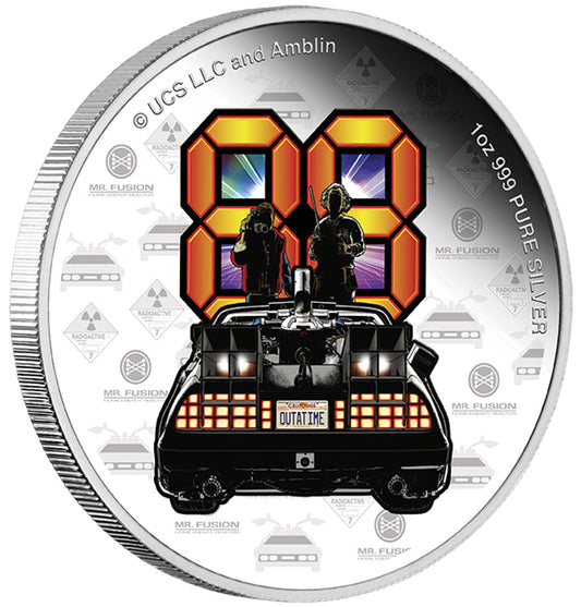 Back to the Future 40th Anniversary 2025 Limited Edition 1oz Silver Proof Coin - MEGA POP COMICS
