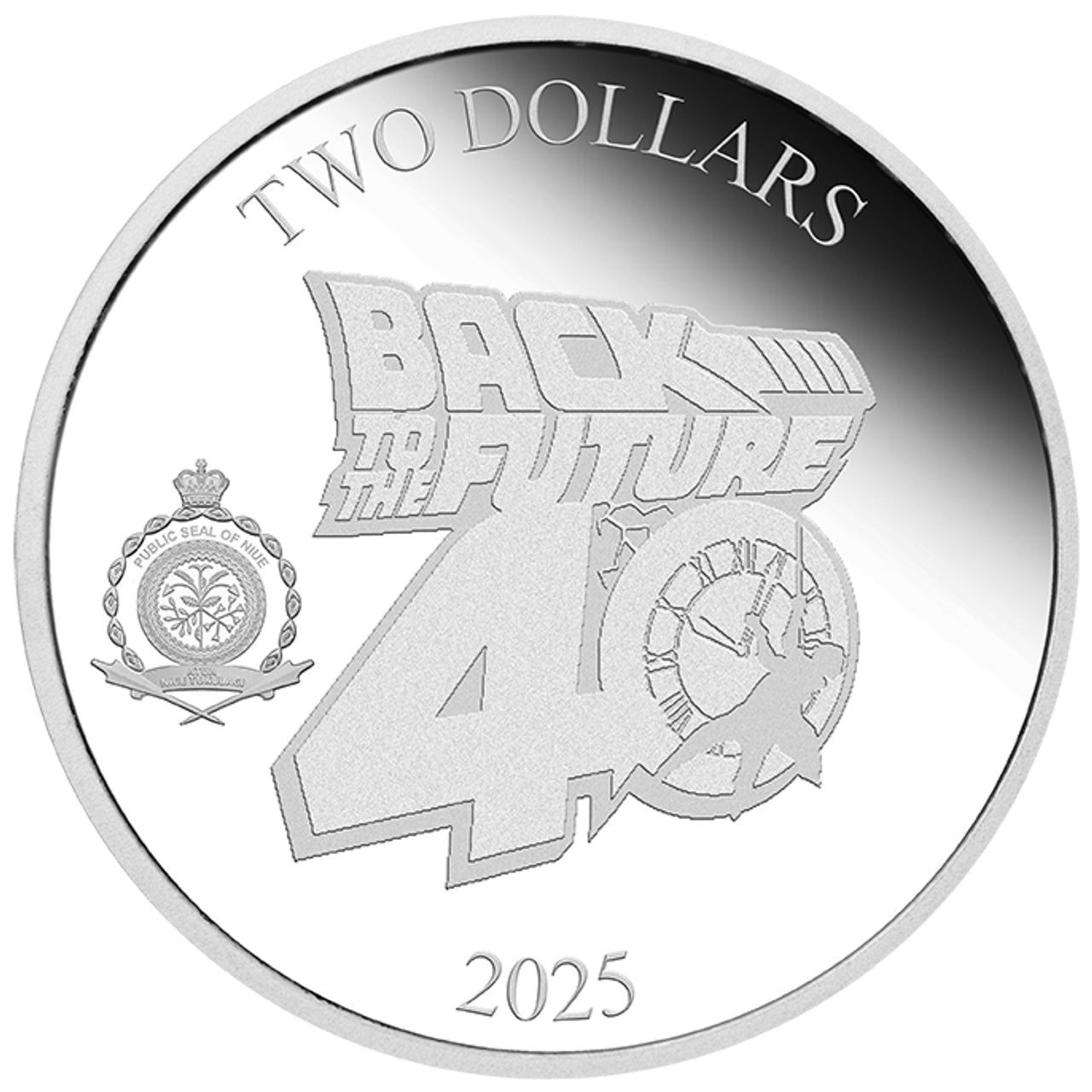 Back to the Future 40th Anniversary 2025 Limited Edition 1oz Silver Proof Coin - MEGA POP COMICS