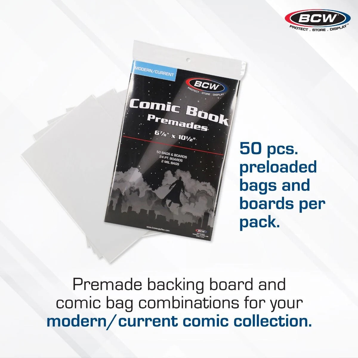 BCW Premade Current Comic Bag and Board - MEGA POP COMICS