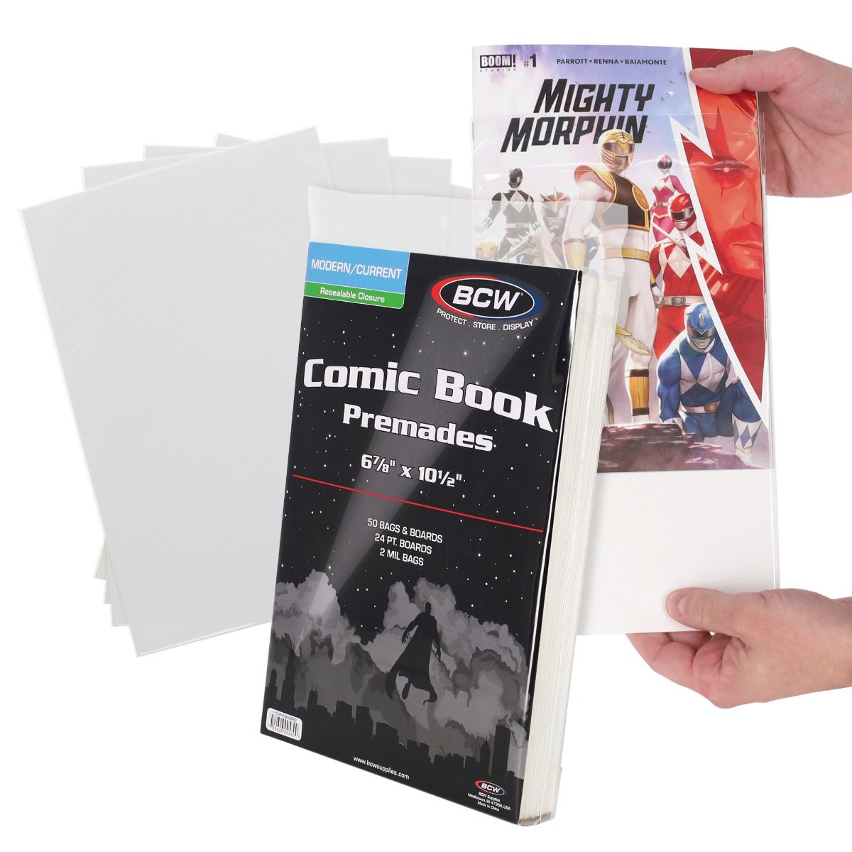 BCW Premade Resealable Current Comic Bag and Board - MEGA POP COMICS