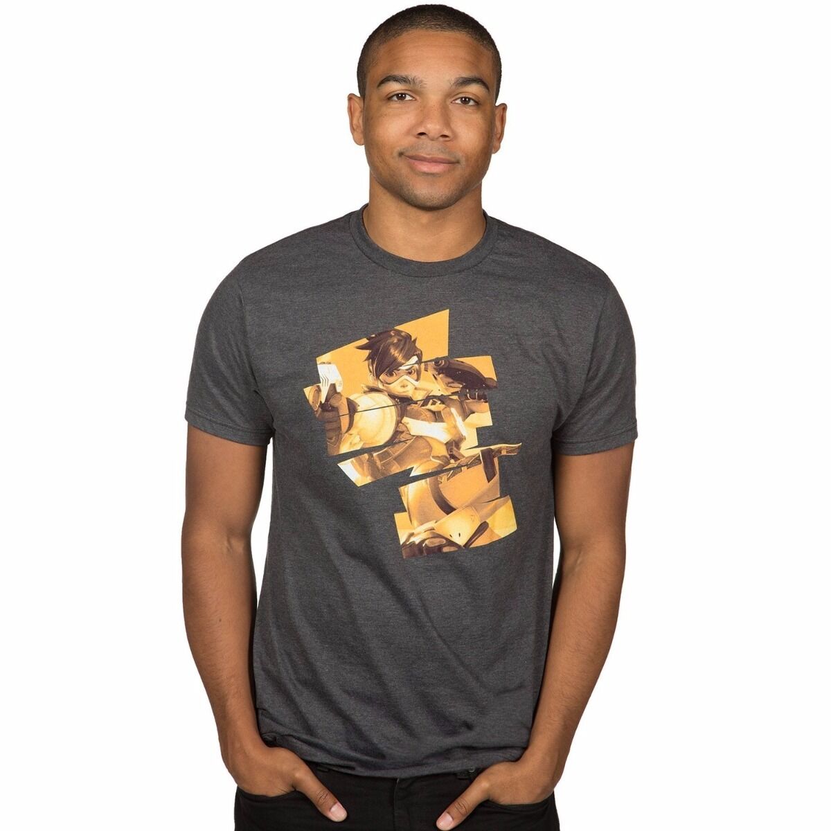 Overwatch Tracer Cheers, Love! Adult T-Shirt - MEGA POP COMICS