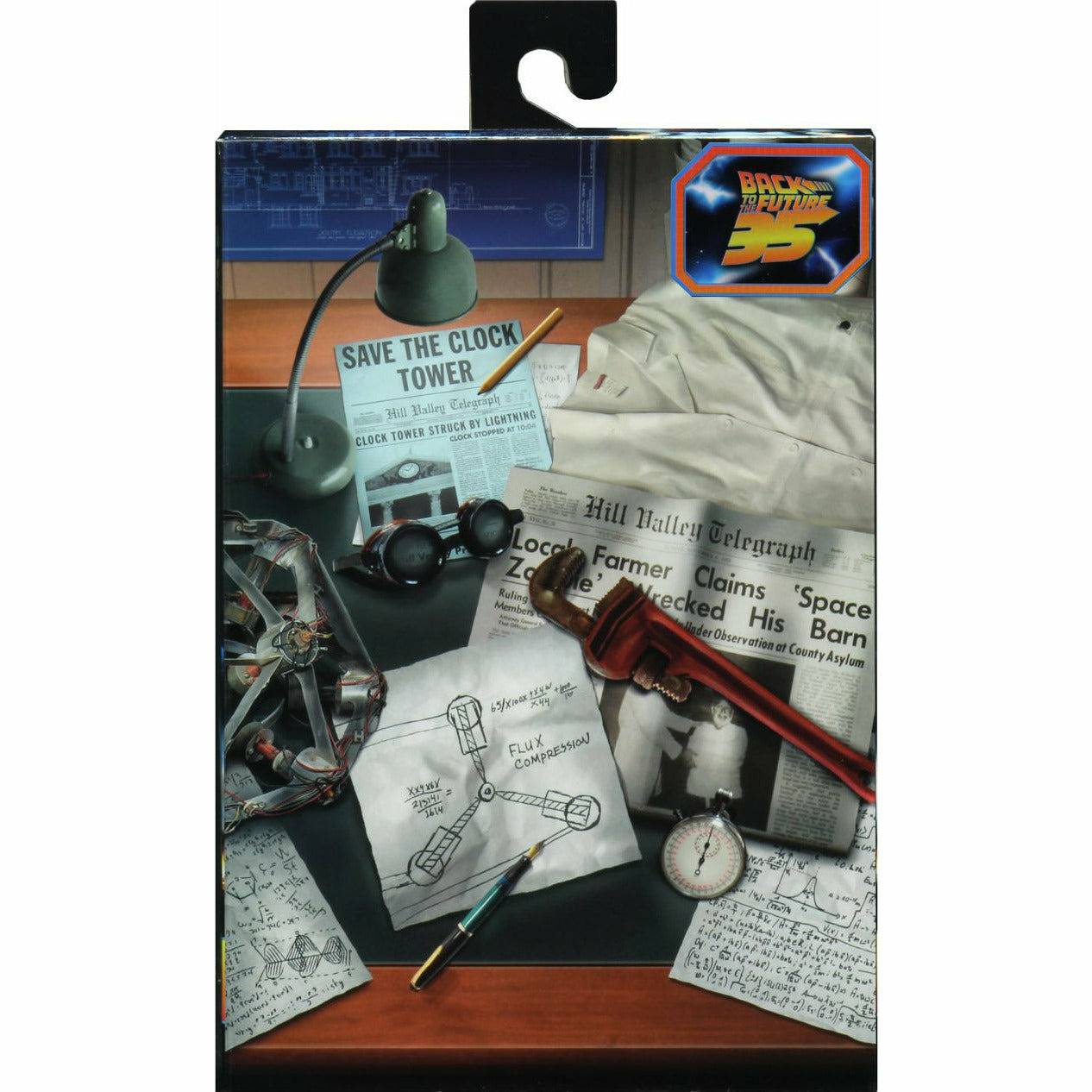 NECA Back to the Future 7" Scale Action Figure - Ultimate Doc Brown (1955) - MEGA POP COMICS