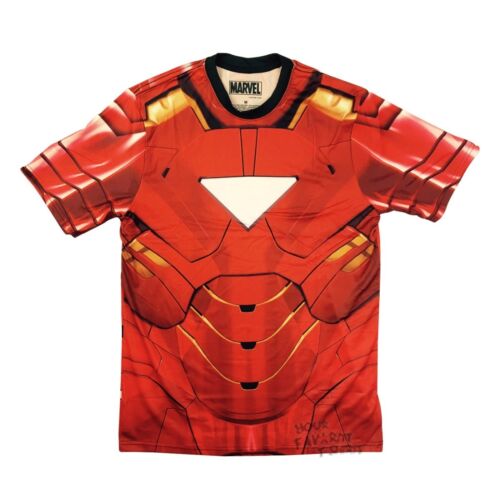 Iron Man Sublimated Costume Marvel Comics Adult T-Shirt - MEGA POP COMICS