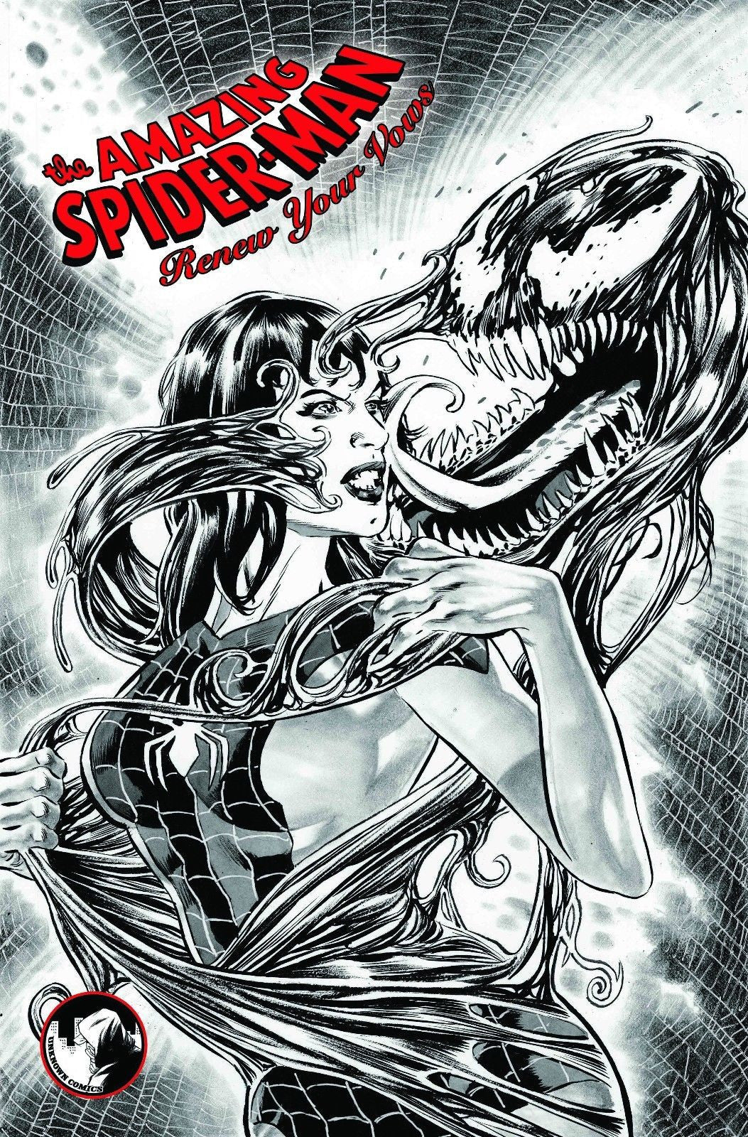 AMAZING SPIDER-MAN RENEW YOUR VOWS 1 UNKNOWN COMICS EXCLUSIVE BW - MEGA POP COMICS