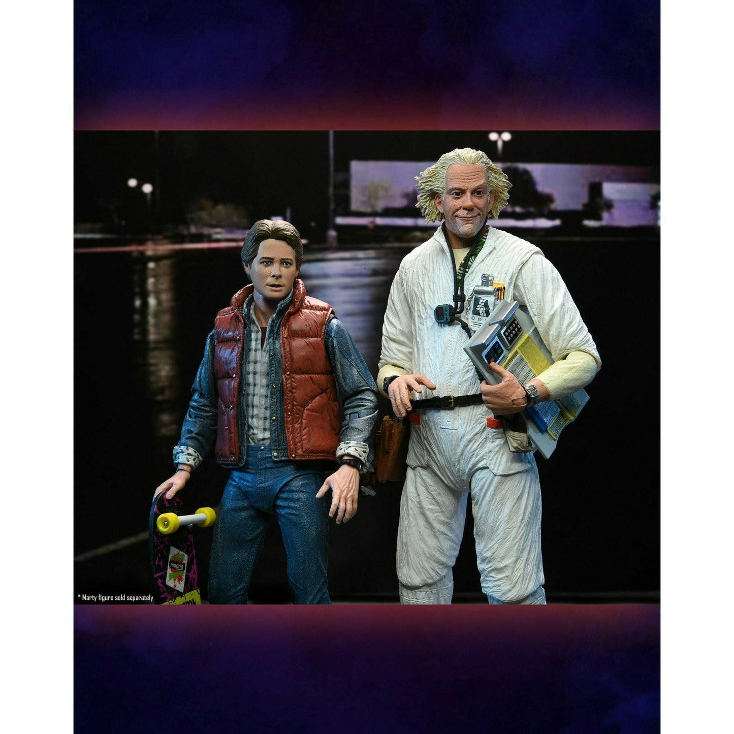 NECA Back to the Future 7" Scale Action Figure - Ultimate Doc Brown (1985 "Hazmat Suit") - MEGA POP COMICS