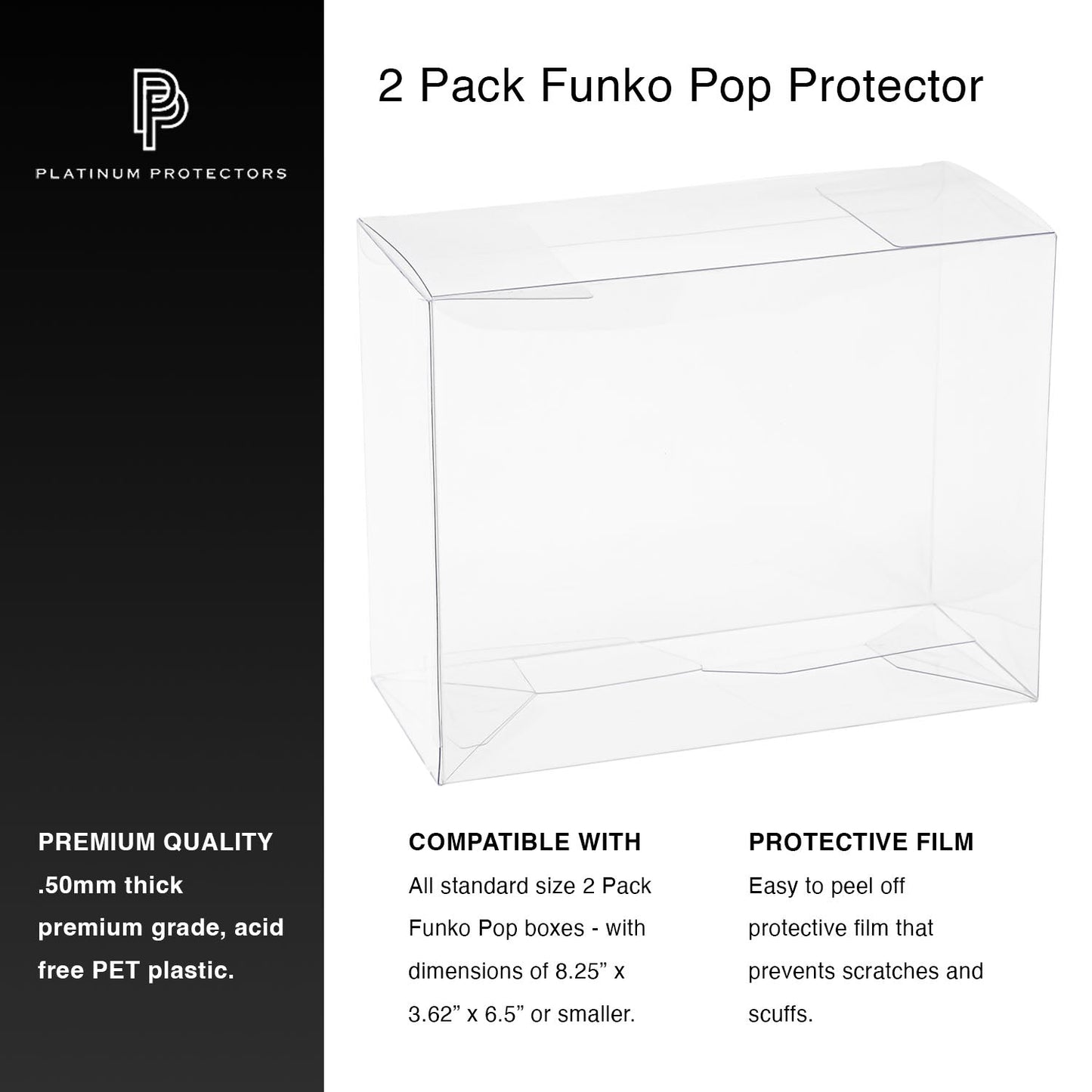 Platinum Protectors for Funko Pop! 2-Pack Vinyl Figures - MEGA POP COMICS