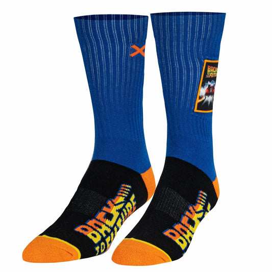 Back to the Future "Patch" Men's Crew Sideways Socks (Size 8-12) - MEGA POP COMICS
