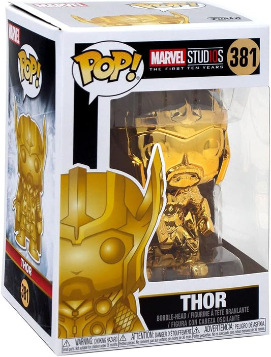 Funko Pop Marvel: Studios 10 - Thor (Gold Chrome) - MEGA POP COMICS