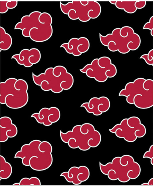 Naruto Shippuden Anti Leaf Clouds Akatsuki Throw Blanket 50in By 60in - MEGA POP COMICS