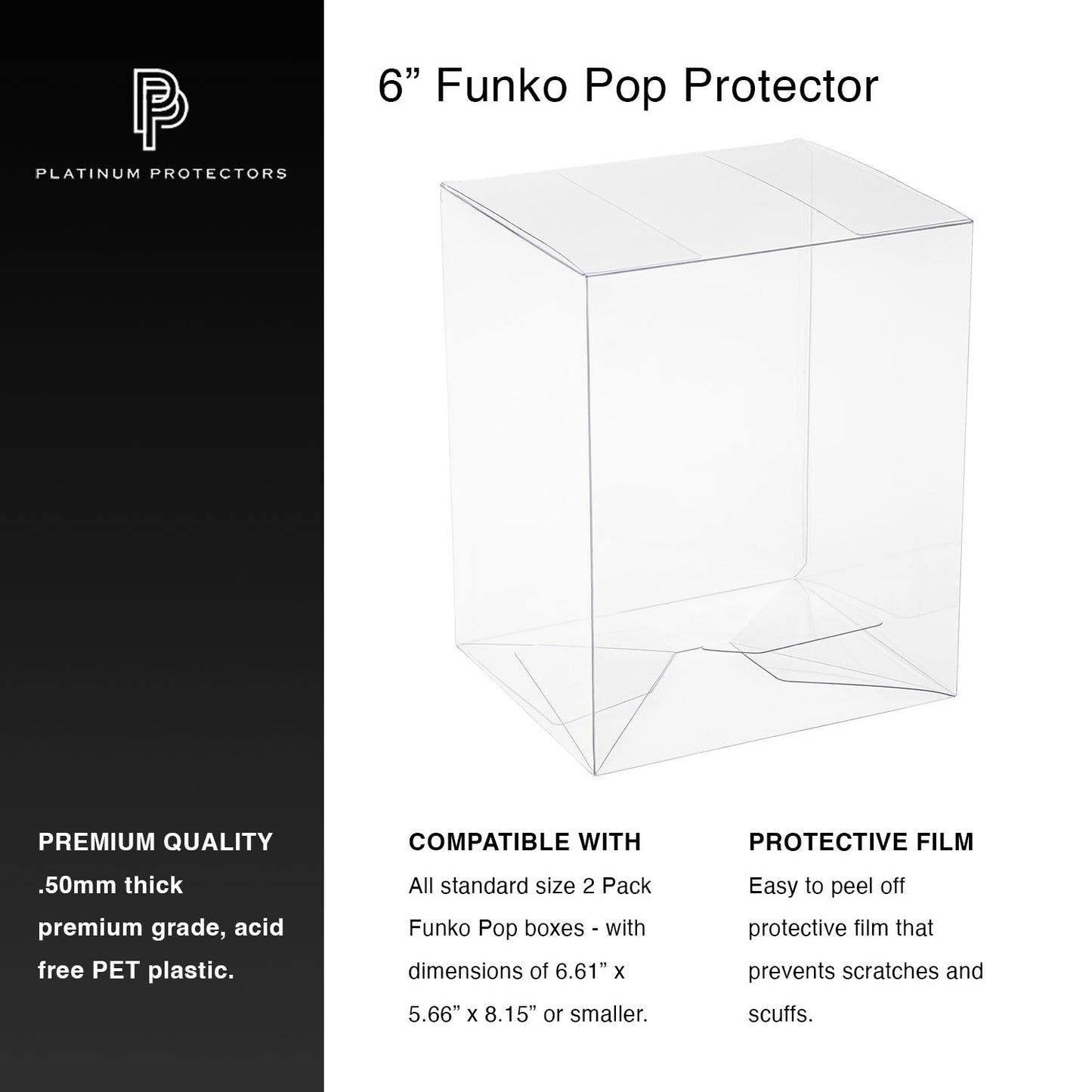 Platinum Protectors for Funko Pop! 6" Inch Vinyl Figures - MEGA POP COMICS