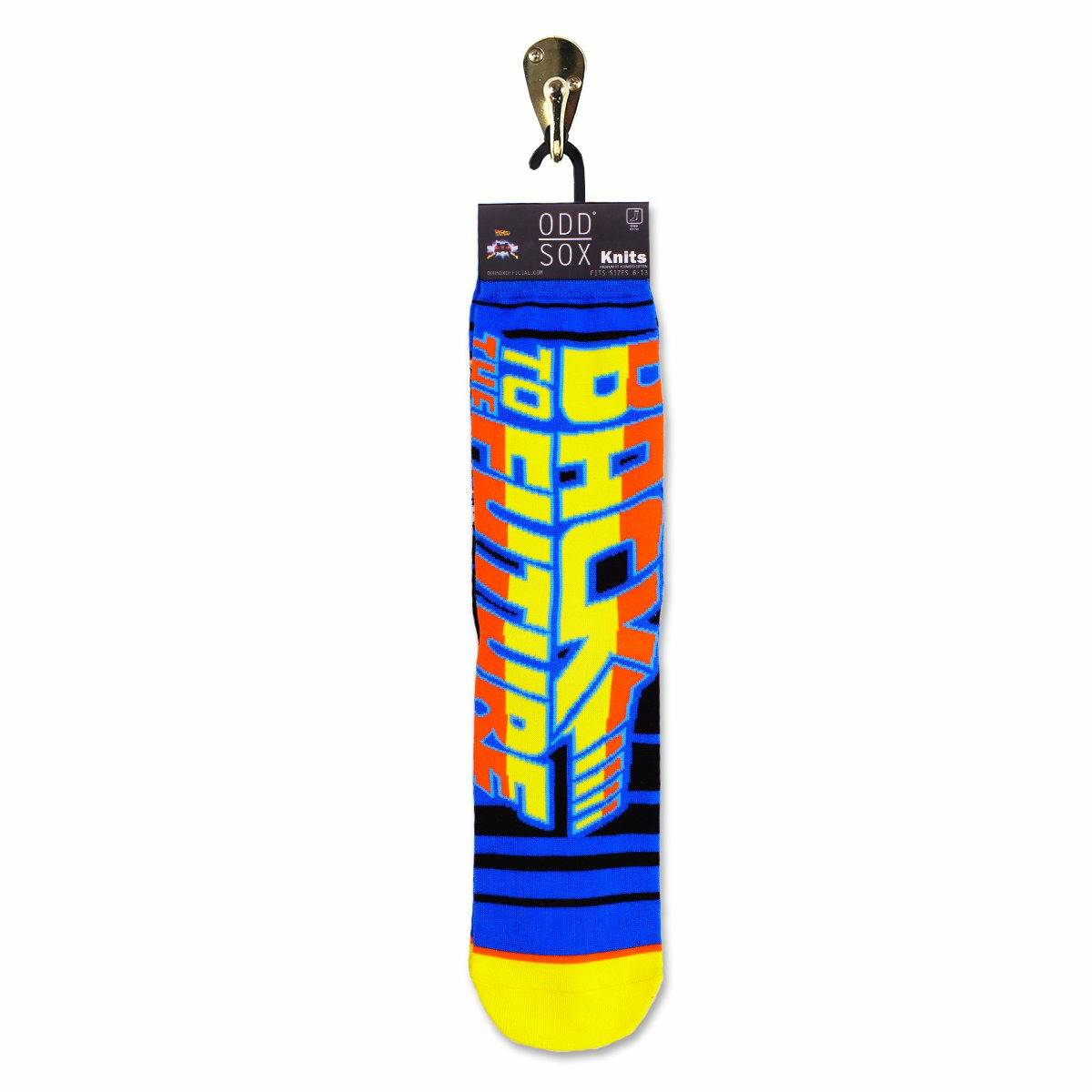 Back to the Future "88 MPH" Men's Crew Straight Down Knit Mix-Match Socks (Size 6-13) - MEGA POP COMICS