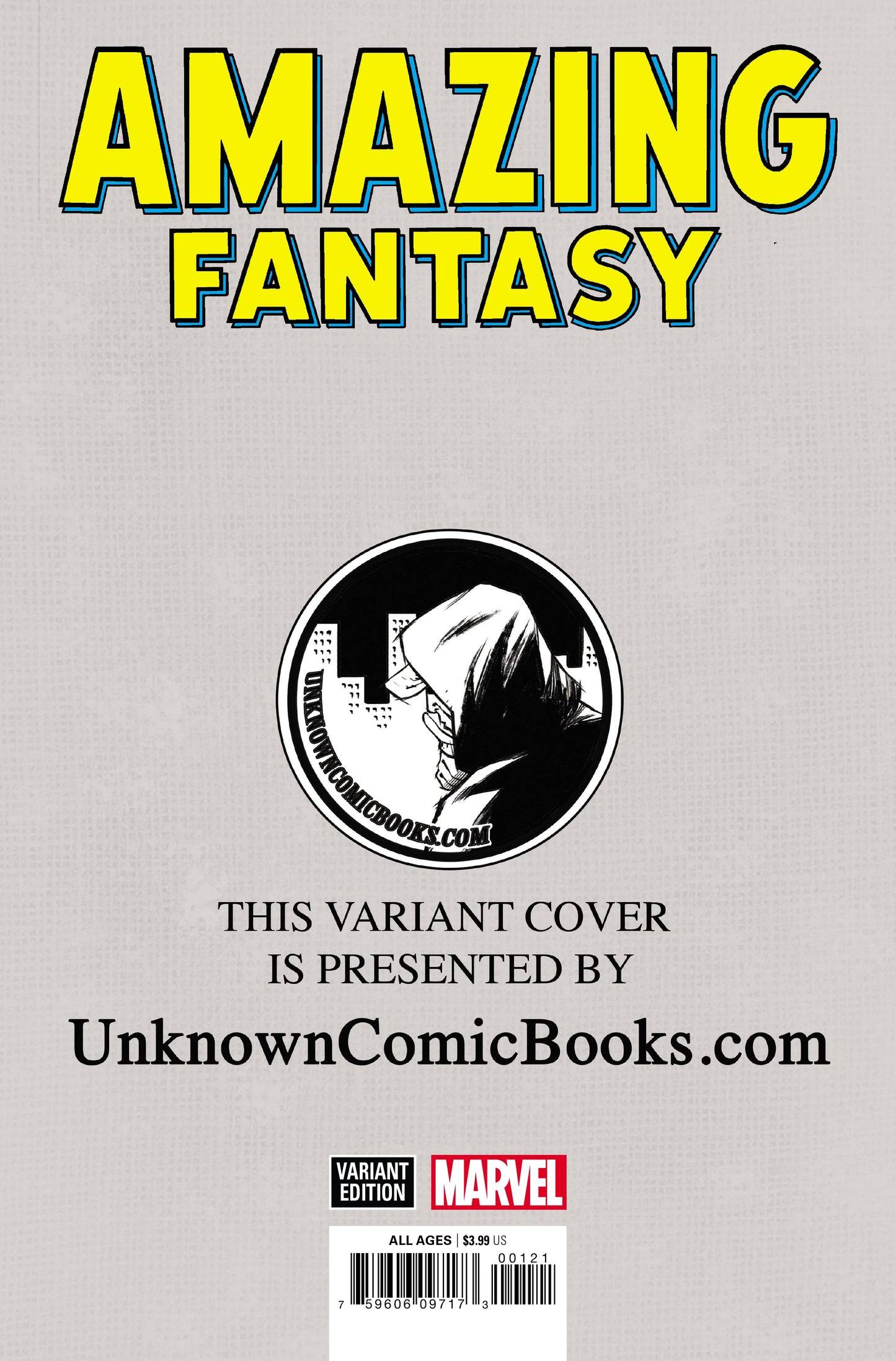 AMAZING FANTASY #15 FACSIMILE EDITION UNKNOWN COMICS EXCLUSIVE HOMAGE (10/09/2019) - MEGA POP COMICS