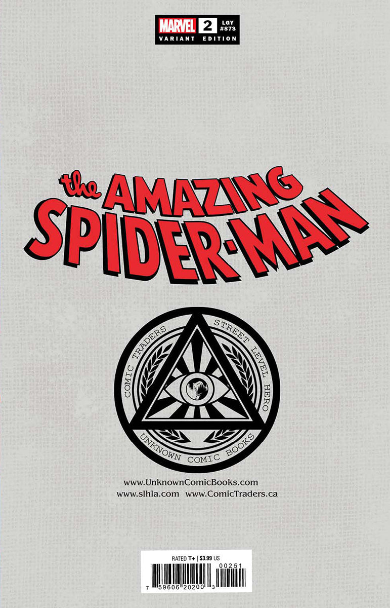 Amazing Spider-Man 2 Unknown Comics Creees Exclusive Var (05/04/2022) (05/25/2022) - MEGA POP COMICS