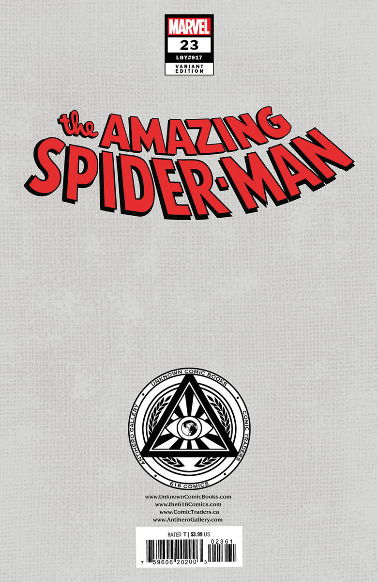 Amazing Spider-Man #23 Unknown Comics David Nakayama Exclusive Virgin Var (04/05/2023) - MEGA POP COMICS