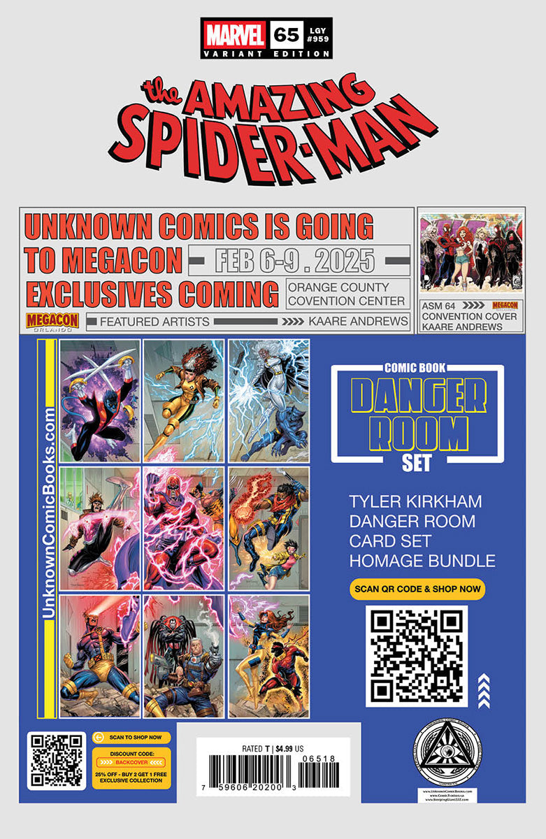 Amazing Spider-Man #65 Unknown Comics Mateus Manhanini Exclusive Virgin Var (01/08/2025) - MEGA POP COMICS