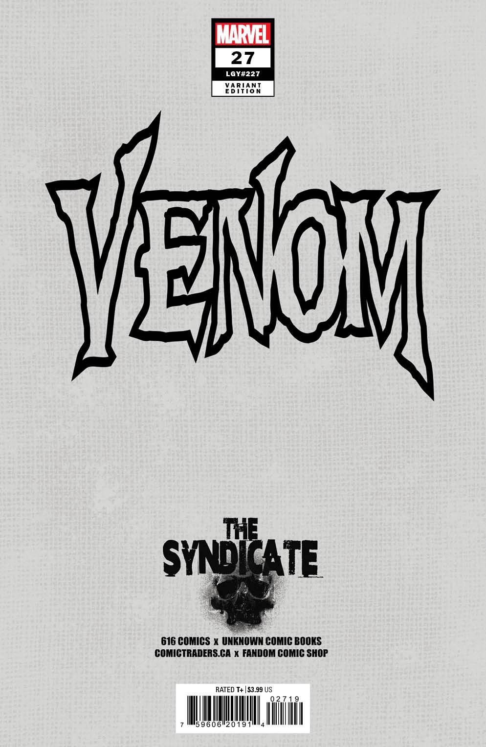 VENOM #27 LOBOS (616) EXCLUSIVE VAR (11/15/2023) - MEGA POP COMICS