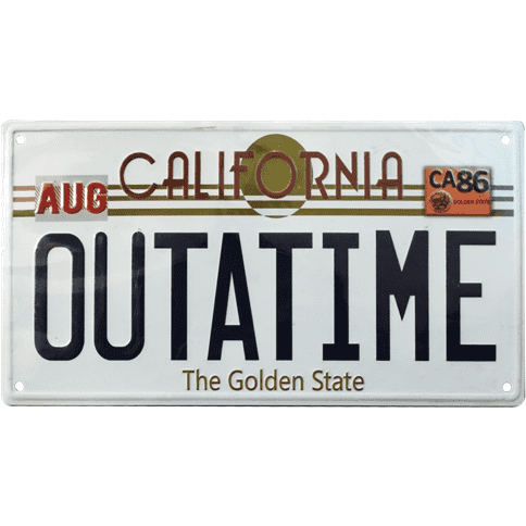 Back to the Future OUTATIME Tin Sign - MEGA POP COMICS