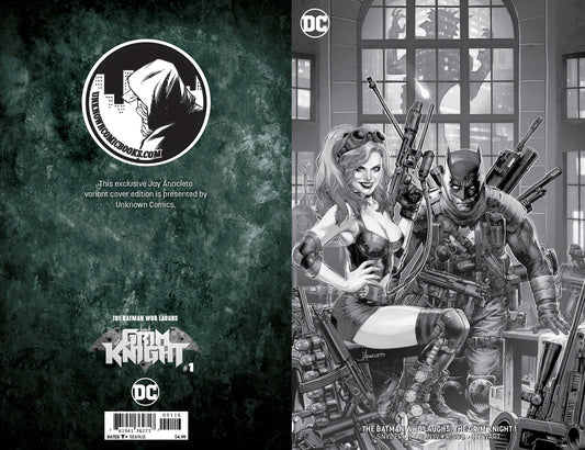 Batman Who Laughs The Grim Knight #1 Unknown Comic Books Jay Anacleto Exclusive Black And White 3/13/2019 - MEGA POP COMICS