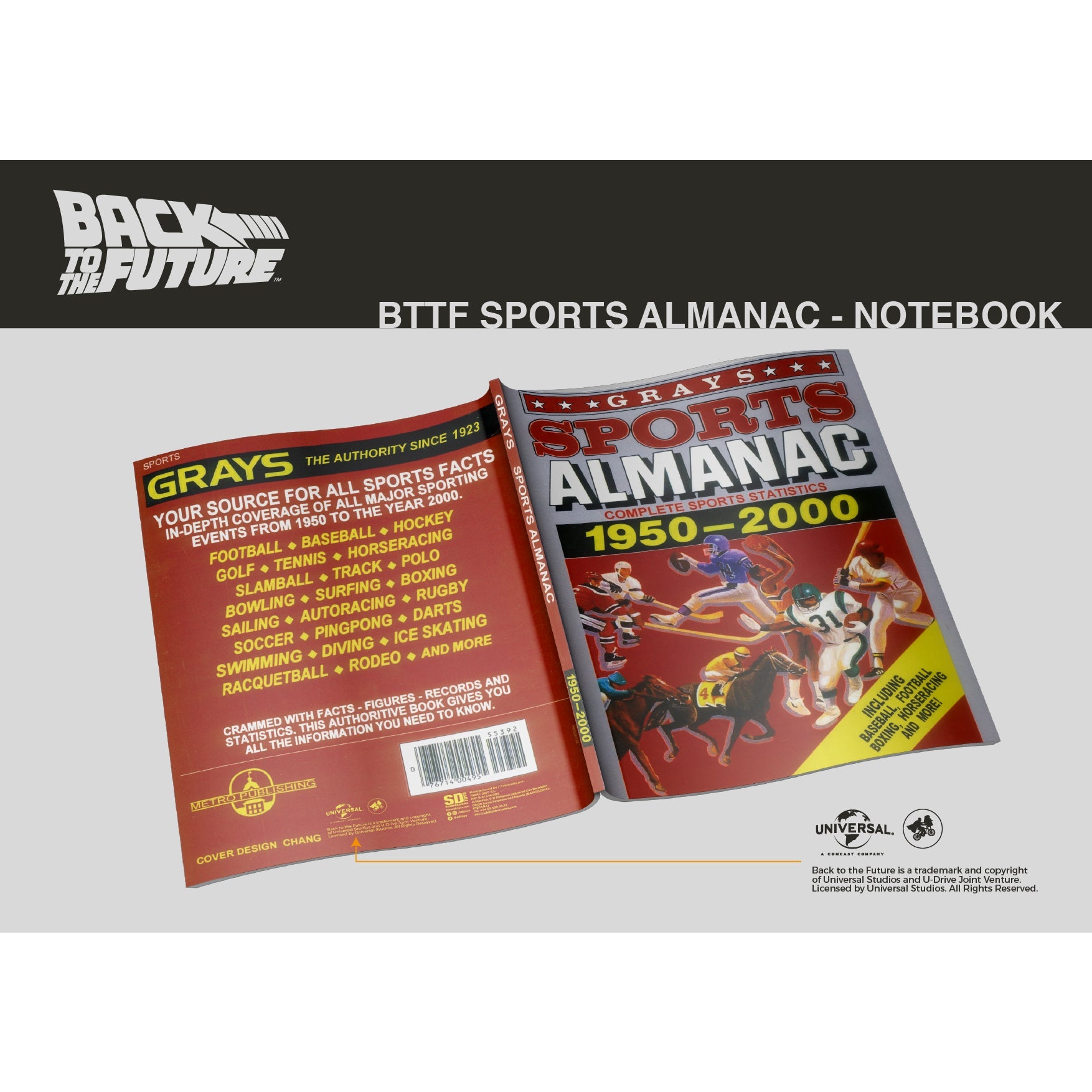 Back to the Future Part II Grays Sports Almanac softcover notebook - MEGA POP COMICS