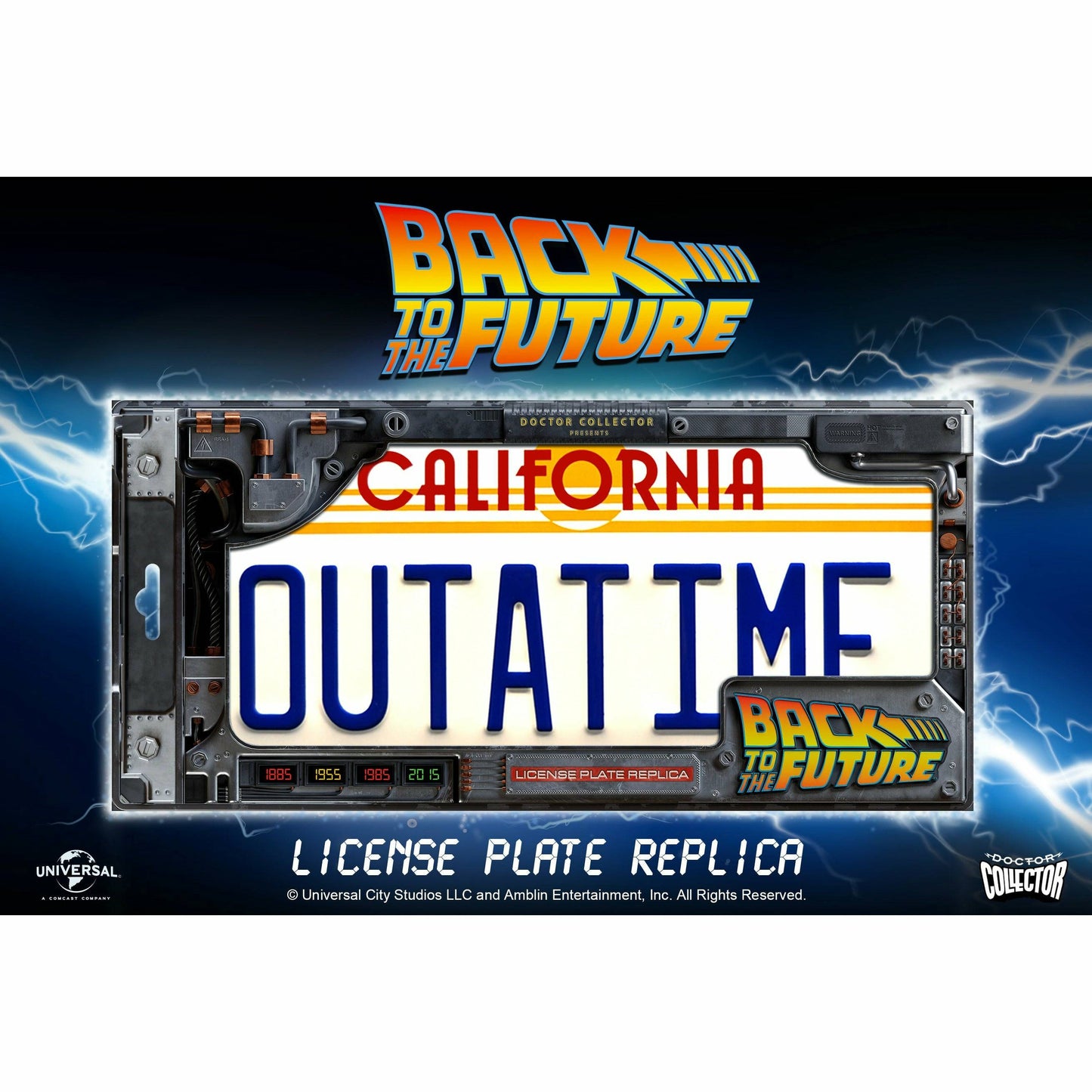 Back to the Future OUTATIME License Plate Replica - MEGA POP COMICS
