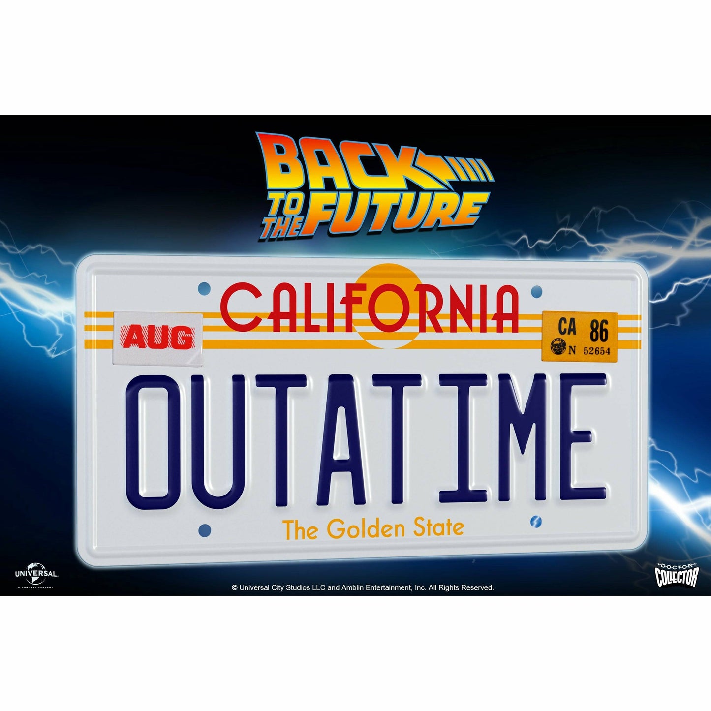 Back to the Future OUTATIME License Plate Replica - MEGA POP COMICS