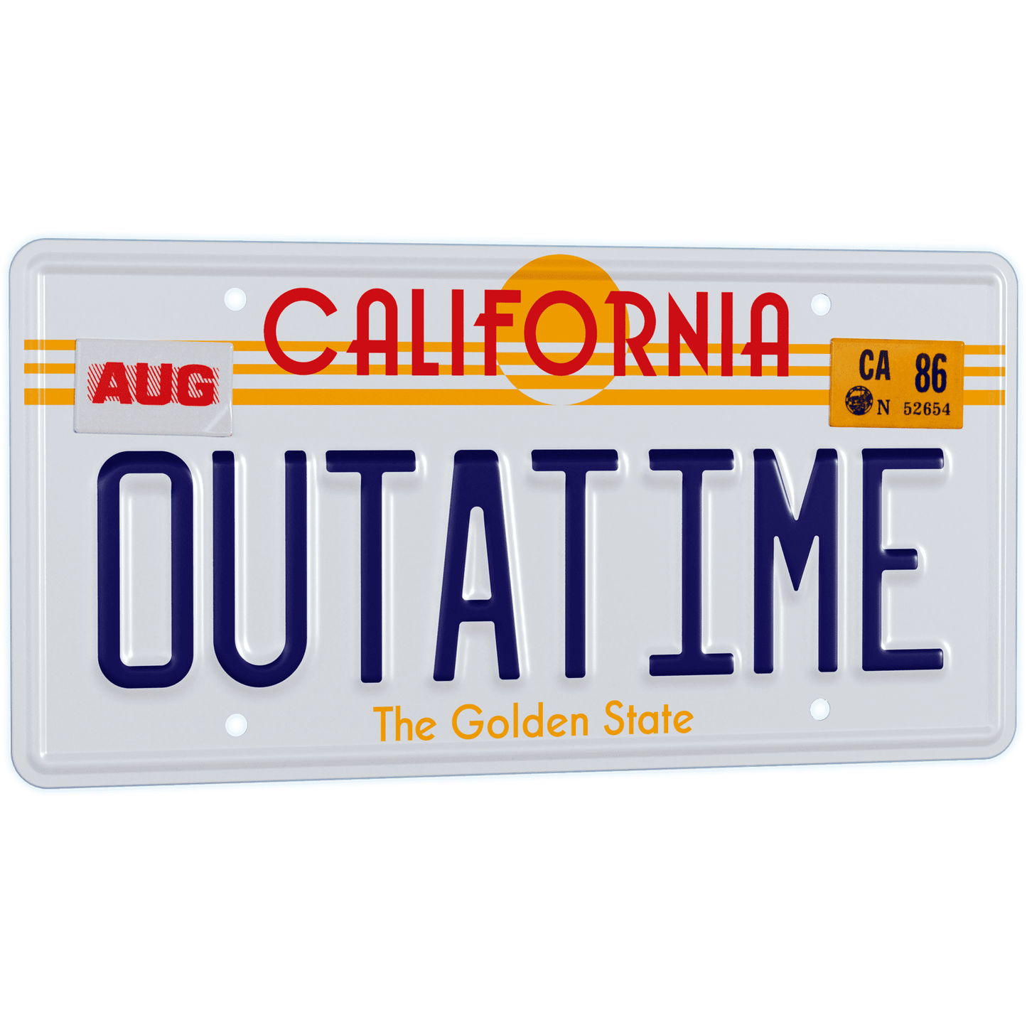 Back to the Future OUTATIME License Plate Replica - MEGA POP COMICS