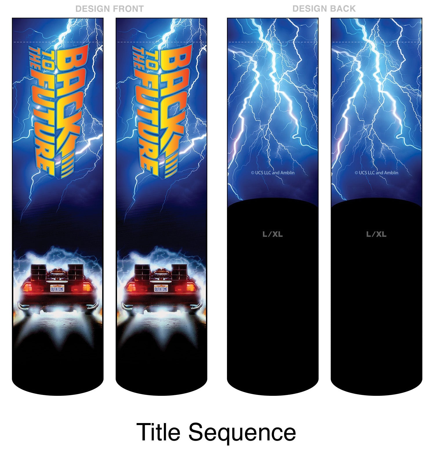 Back to the Future "Title Sequence" Unisex Socks - MEGA POP COMICS