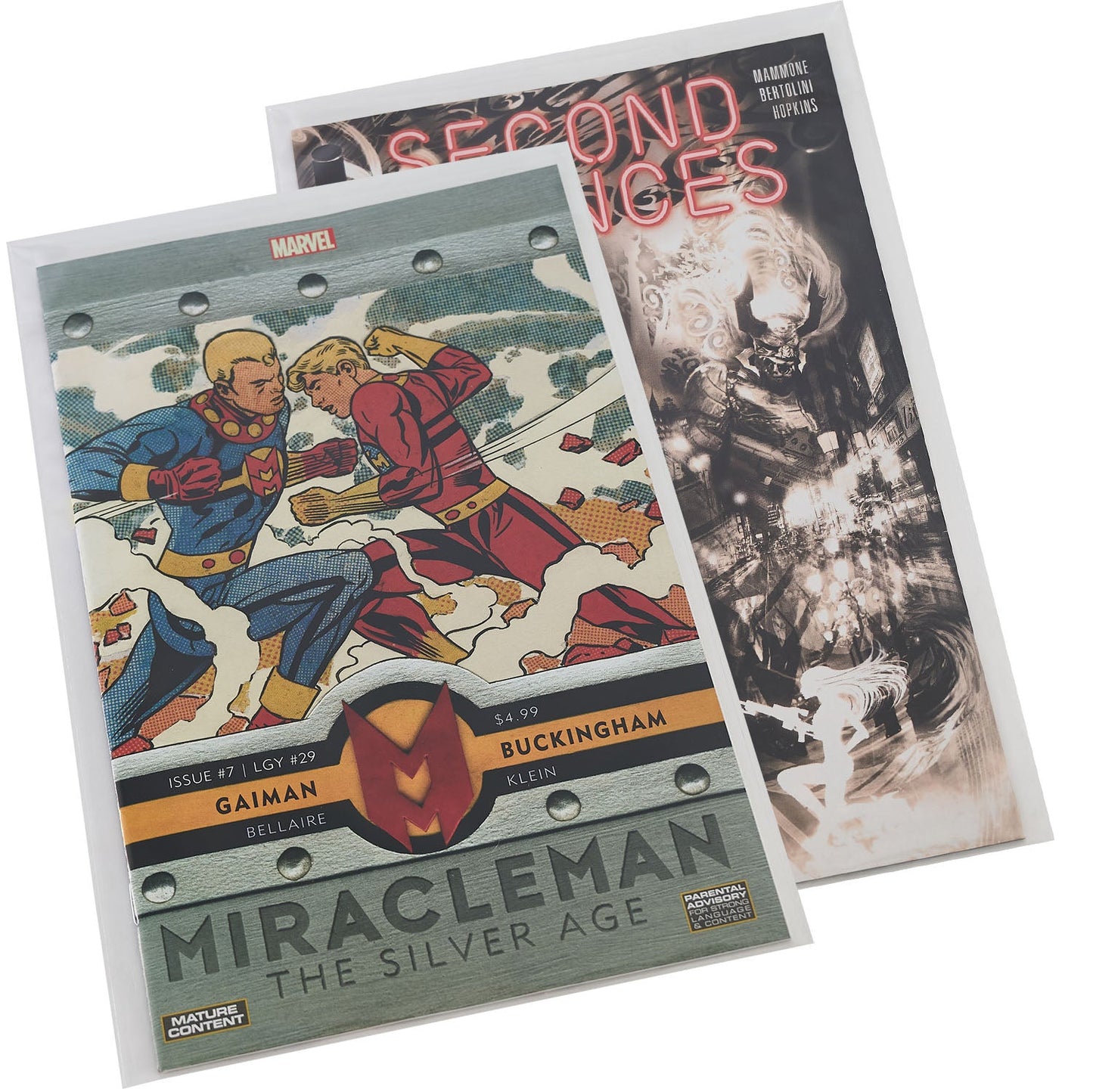 Platinum Protectors Comic Book Bags for Silver Age, Current/Modern with Resealable Strip - 100 Pack - MEGA POP COMICS