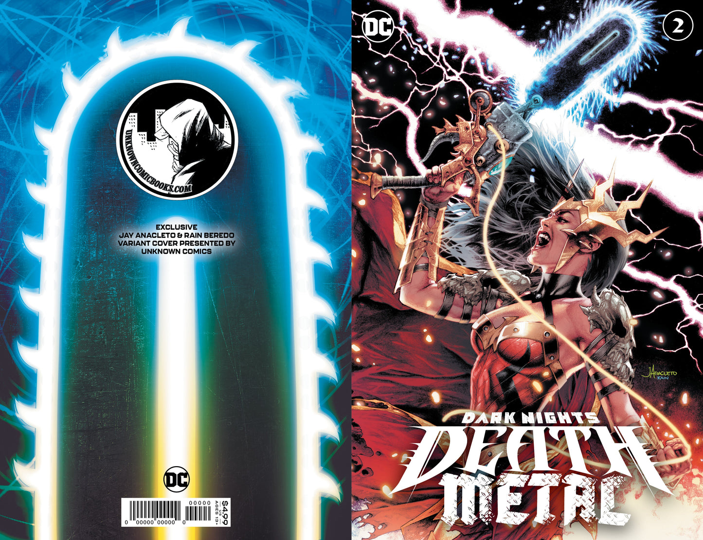 Dark Nights Death Metal #2 (Of 6) Unknown Comics Jay Anacleto Exclusive Var (07/14/2020) - MEGA POP COMICS