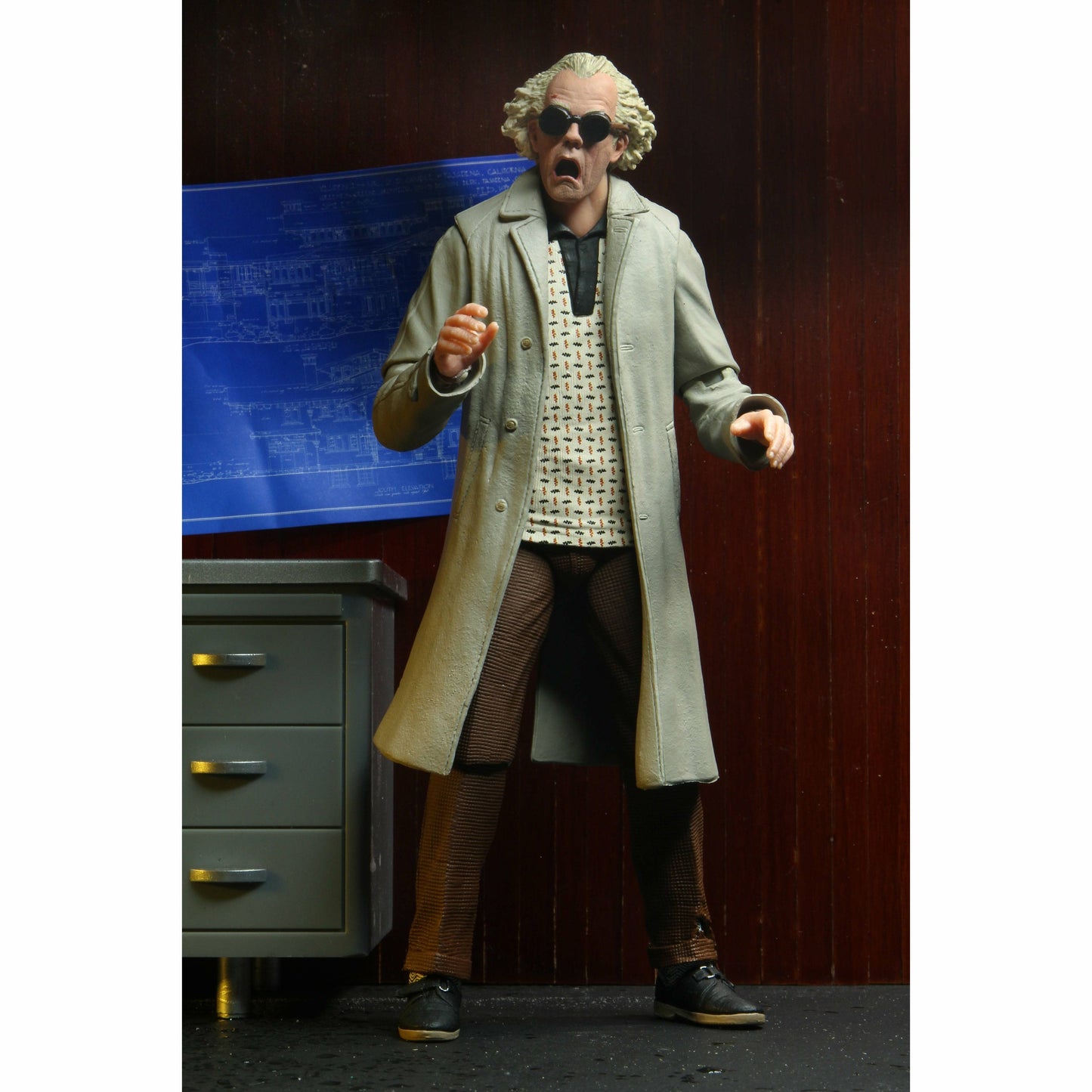 NECA Back to the Future 7" Scale Action Figure - Ultimate Doc Brown (1955) - MEGA POP COMICS