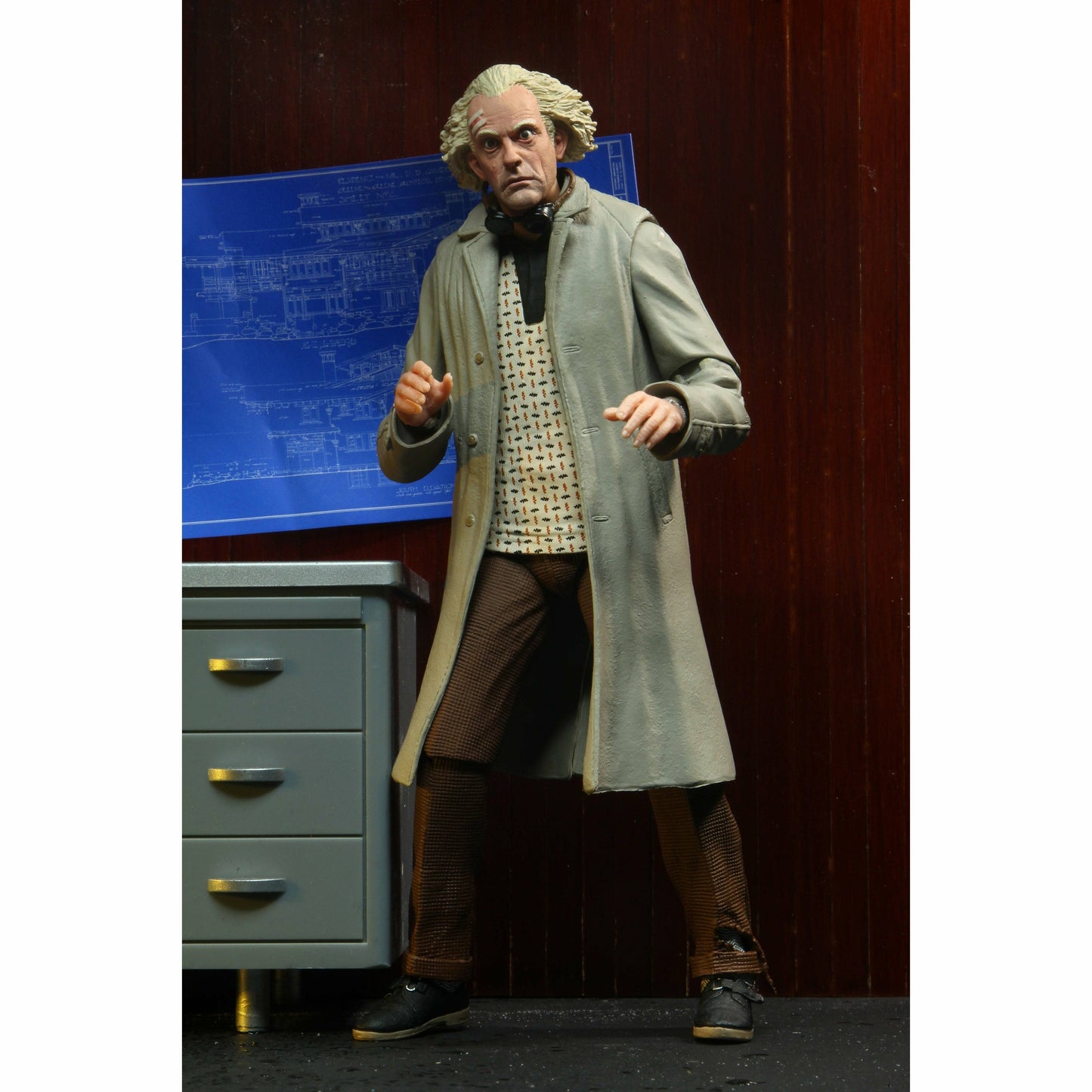 NECA Back to the Future 7" Scale Action Figure - Ultimate Doc Brown (1955) - MEGA POP COMICS