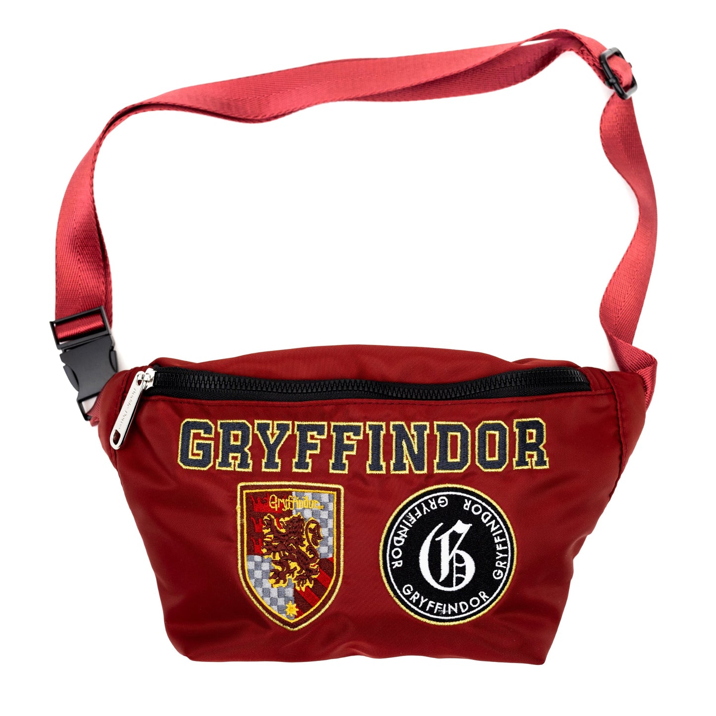 Fanny Pack - Harry Potter GRYFFINDOR Patches Embroidered Burgundy - MEGA POP COMICS