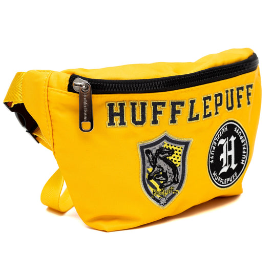 Fanny Pack - Harry Potter HUFFLEPUFF Patches Embroidered Yellow - MEGA POP COMICS