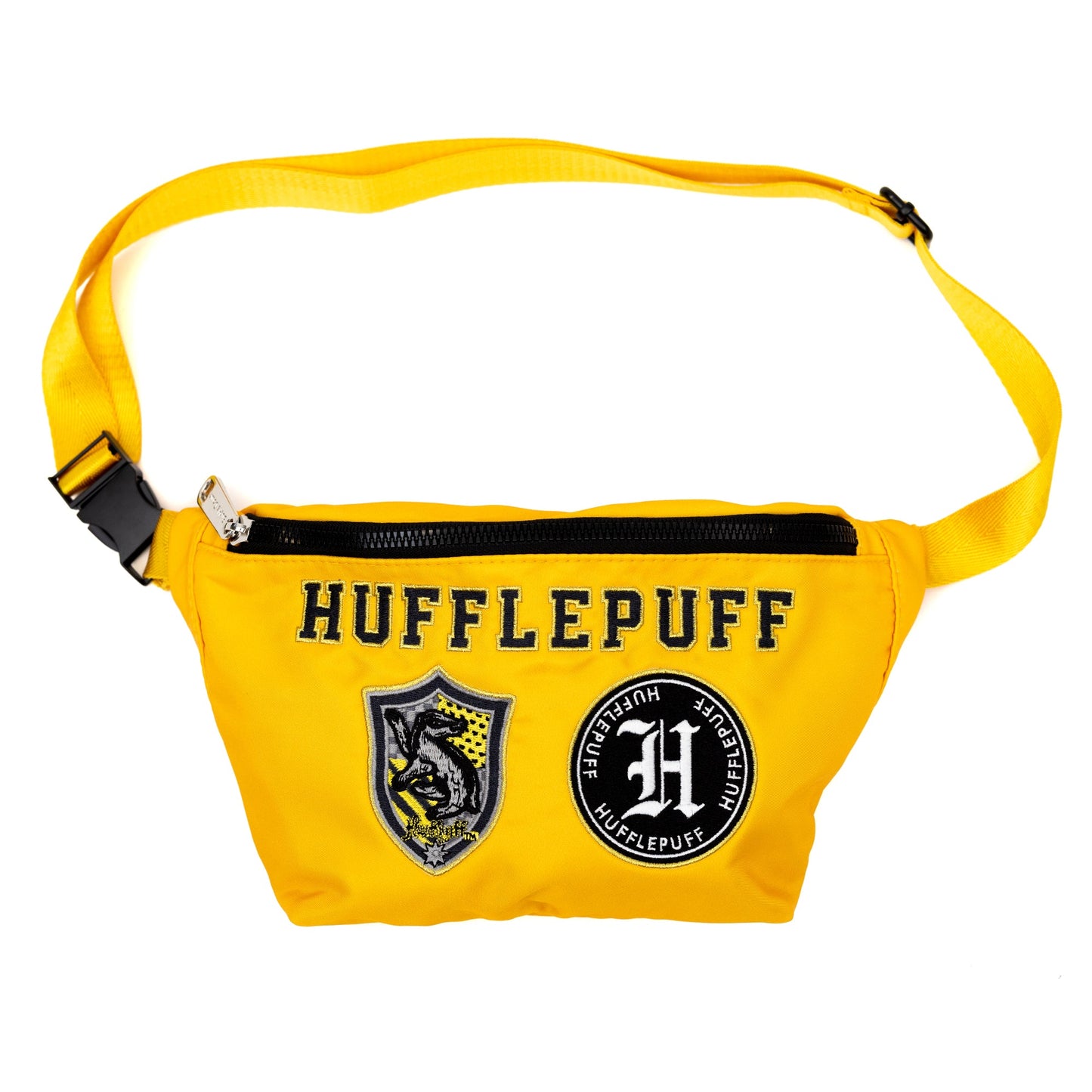 Fanny Pack - Harry Potter HUFFLEPUFF Patches Embroidered Yellow - MEGA POP COMICS