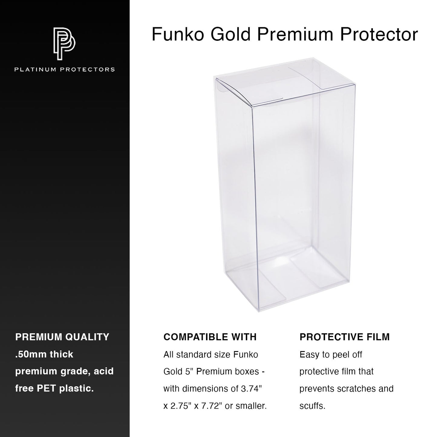 Platinum Protectors for Funko Pop! Gold Premium 5" - MEGA POP COMICS