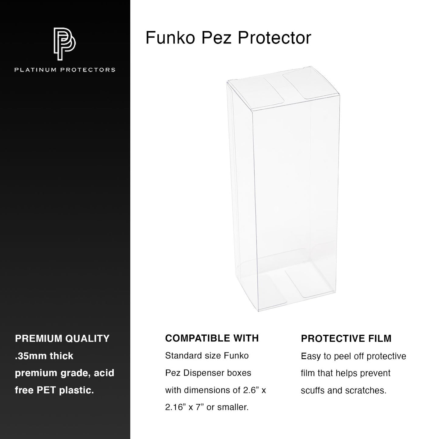 Platinum Protectors for Funko Pop! Pez - MEGA POP COMICS