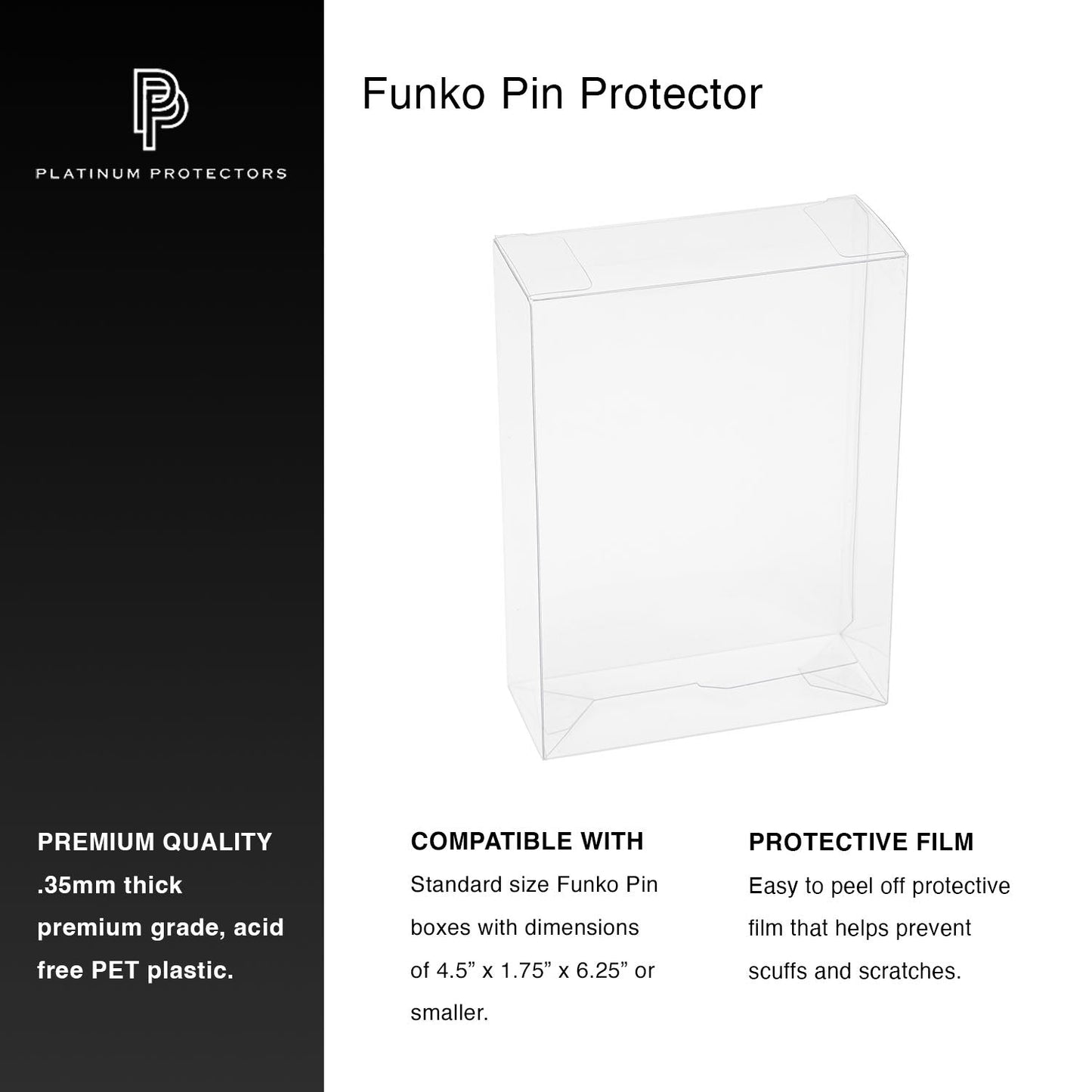 Platinum Protectors for Funko Pop! Enamel Pin - MEGA POP COMICS