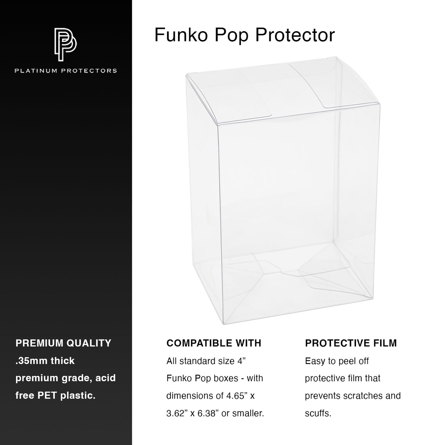 Platinum Protectors for Funko Pop! 4" Inch Vinyl Figures (.35mm) - MEGA POP COMICS