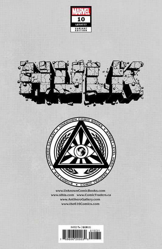 Hulk #10 Unknown Comics R1C0 Exclusive Var (11/02/2022) - MEGA POP COMICS