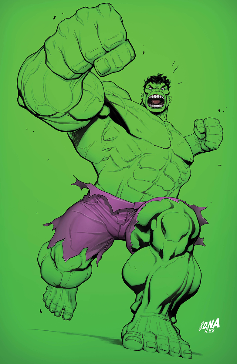 Hulk #11 Unknown Comics David Nakayama Exclusive Virgin Color Bleed Var (01/18/2023) - MEGA POP COMICS