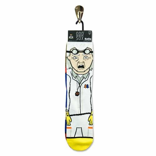 Back to the Future "Doc & Marty" Men's 360 Knit Mix-Match Socks (Size 6-13) - MEGA POP COMICS