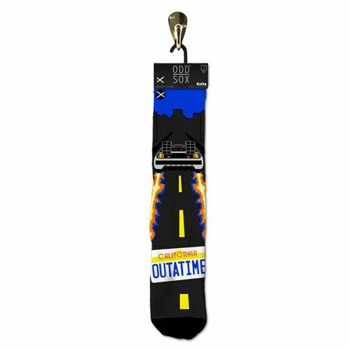 Back to the Future "Time Traveler" Men's Crew Straight Down Knit Mix-Match Socks (Size 8-12) - MEGA POP COMICS