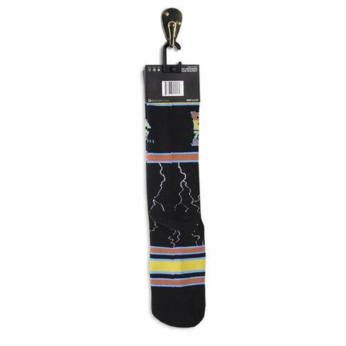 Back to the Future "Lightning" Men's Crew Straight Down Knit Socks (Size 8-12) - MEGA POP COMICS