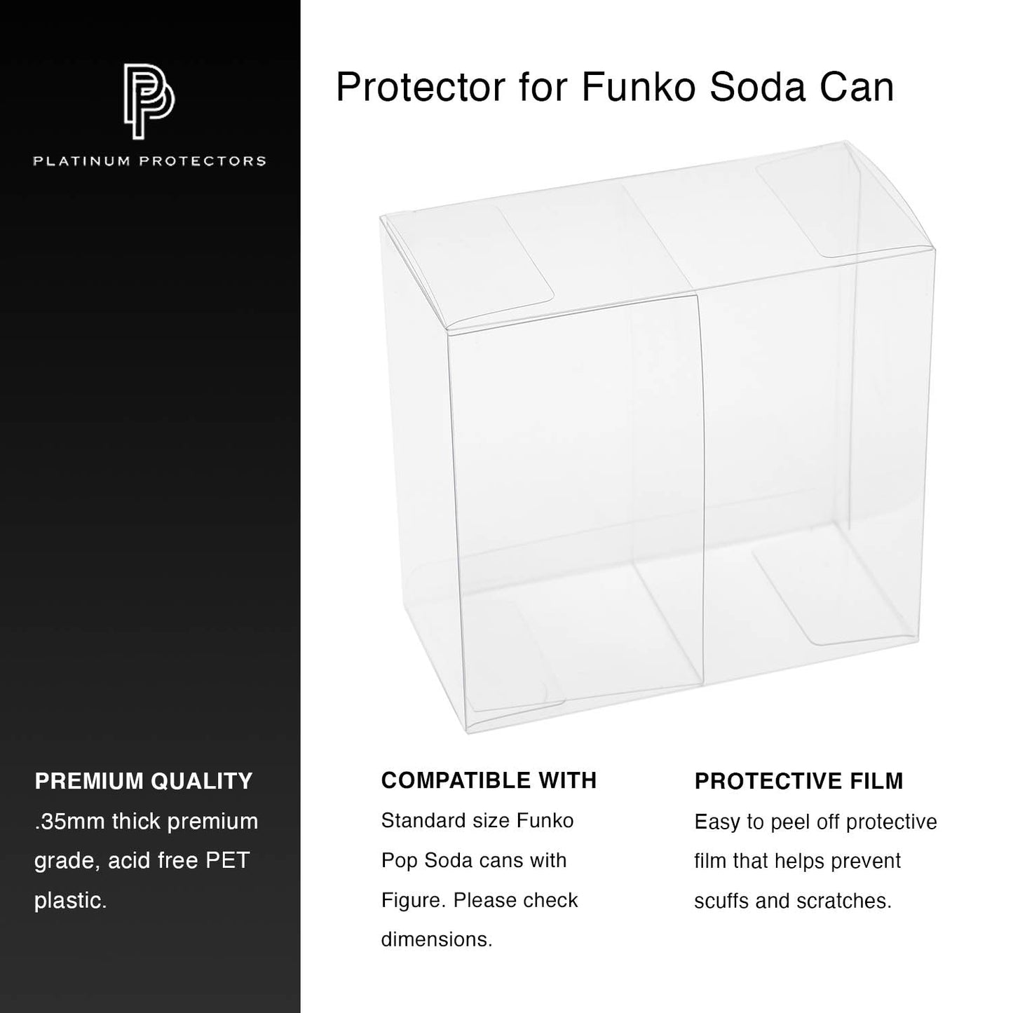 Platinum Protectors for Funko Pop Soda Can with Divider - MEGA POP COMICS