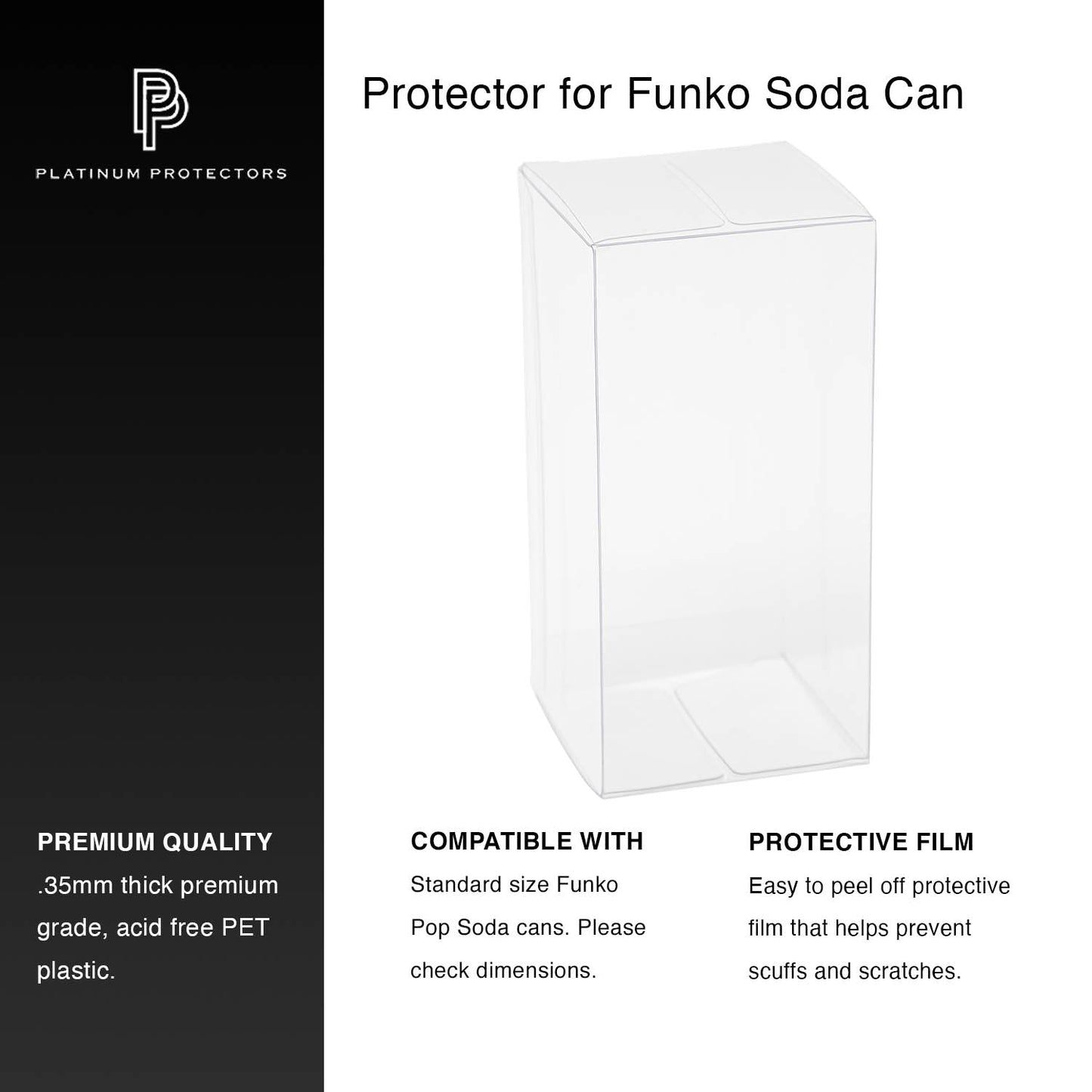 Platinum Protectors for Funko Pop Soda Can - MEGA POP COMICS