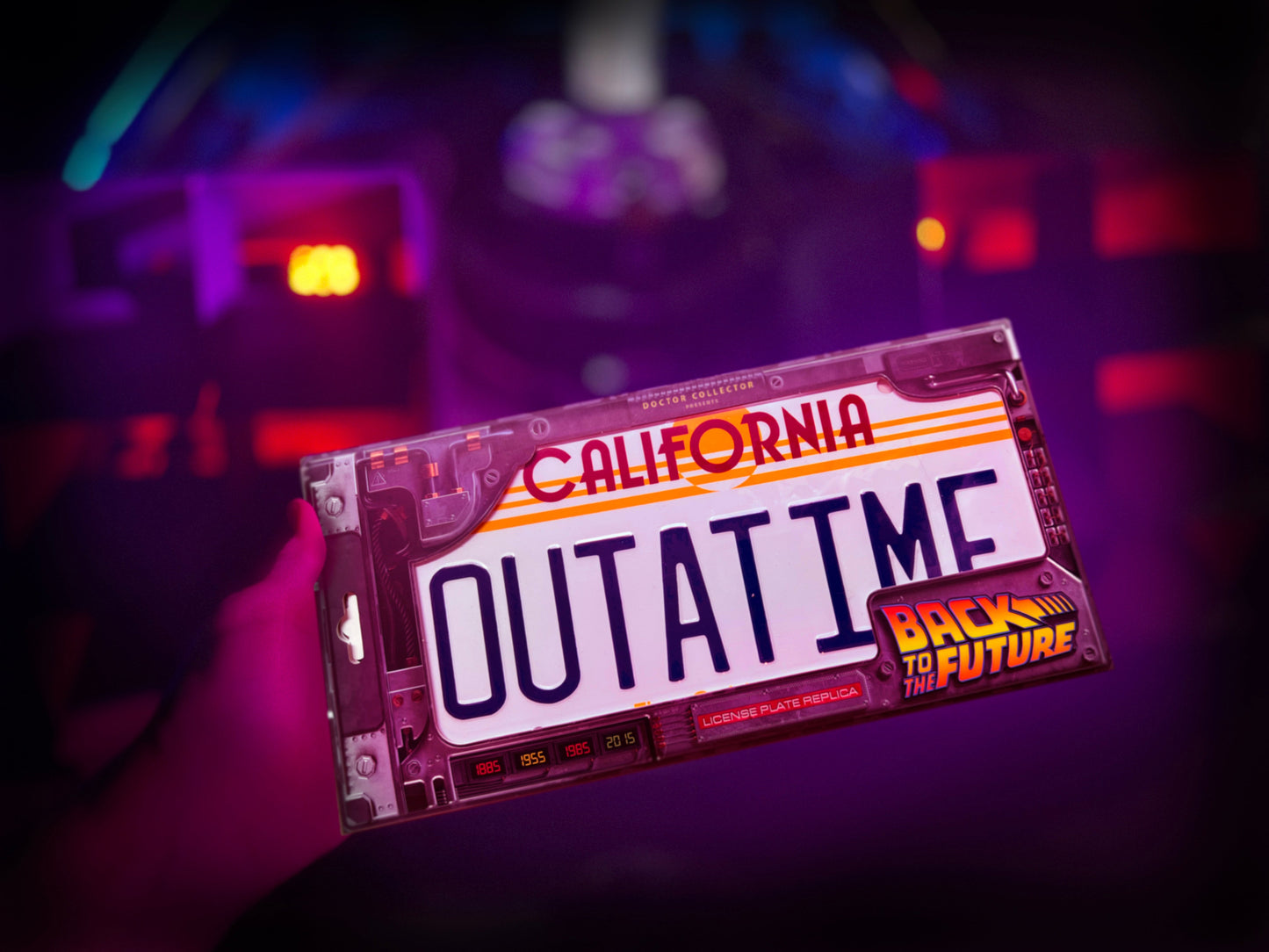 Back to the Future OUTATIME License Plate Replica - MEGA POP COMICS