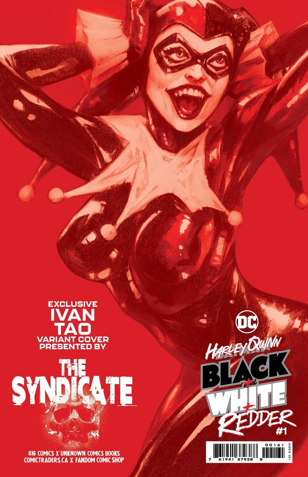 Harley Quinn Black White Redder #1 Ivan Tao (616) Exclusive Minimal Var (08/02/2023) - MEGA POP COMICS