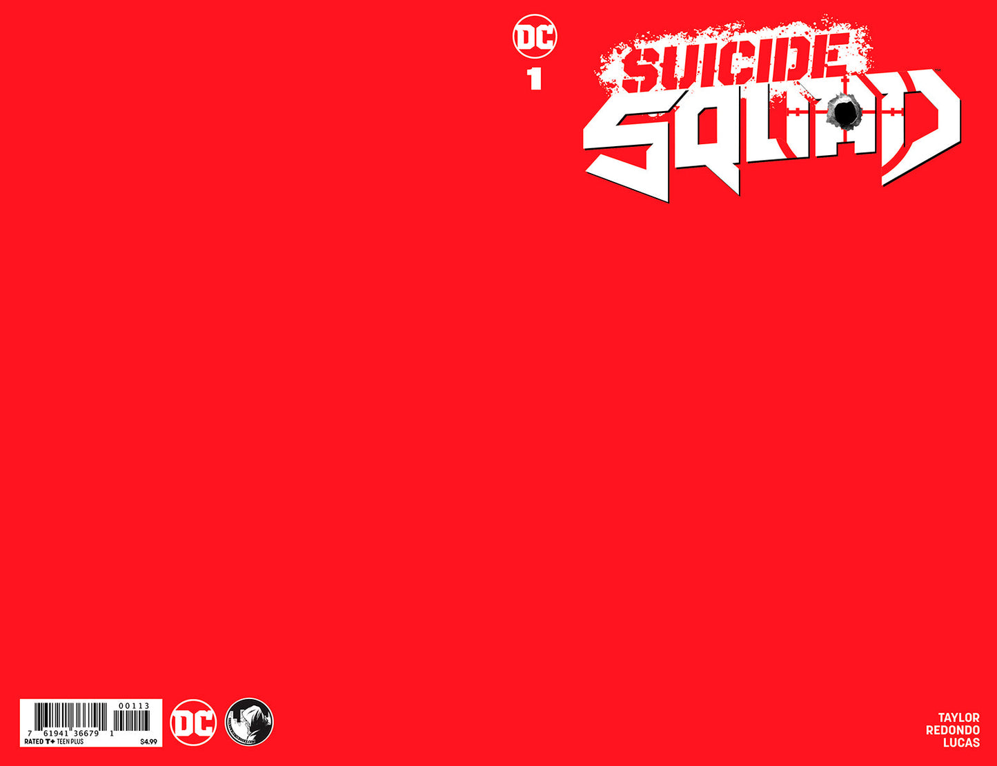 Suicide Squad #1 Unknown Comics Red Blank Exclusive Var (12/18/2019) - MEGA POP COMICS