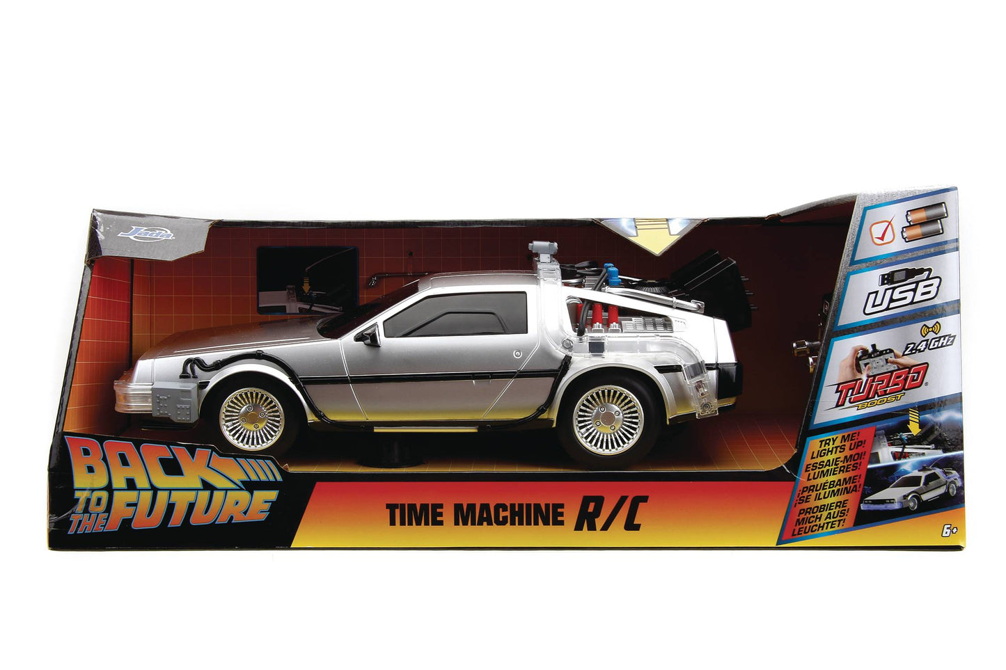 Back to the Future Remote Control 1:16 scale DeLorean Time Machine - MEGA POP COMICS